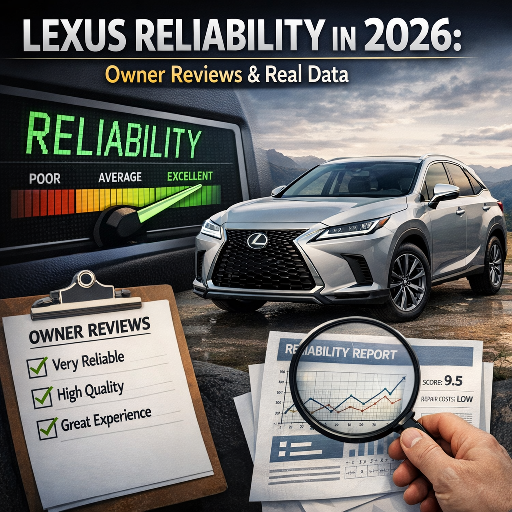 Lexus reliability in 2026 shown with owner reviews, real data, and high quality ratings
