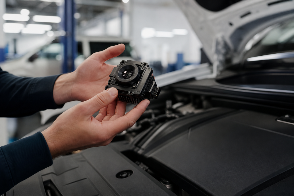 Automotive infrared thermal module for vehicle night vision and pedestrian detection