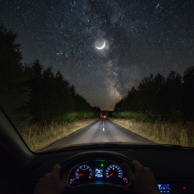 Drive at Night on Rural Roads