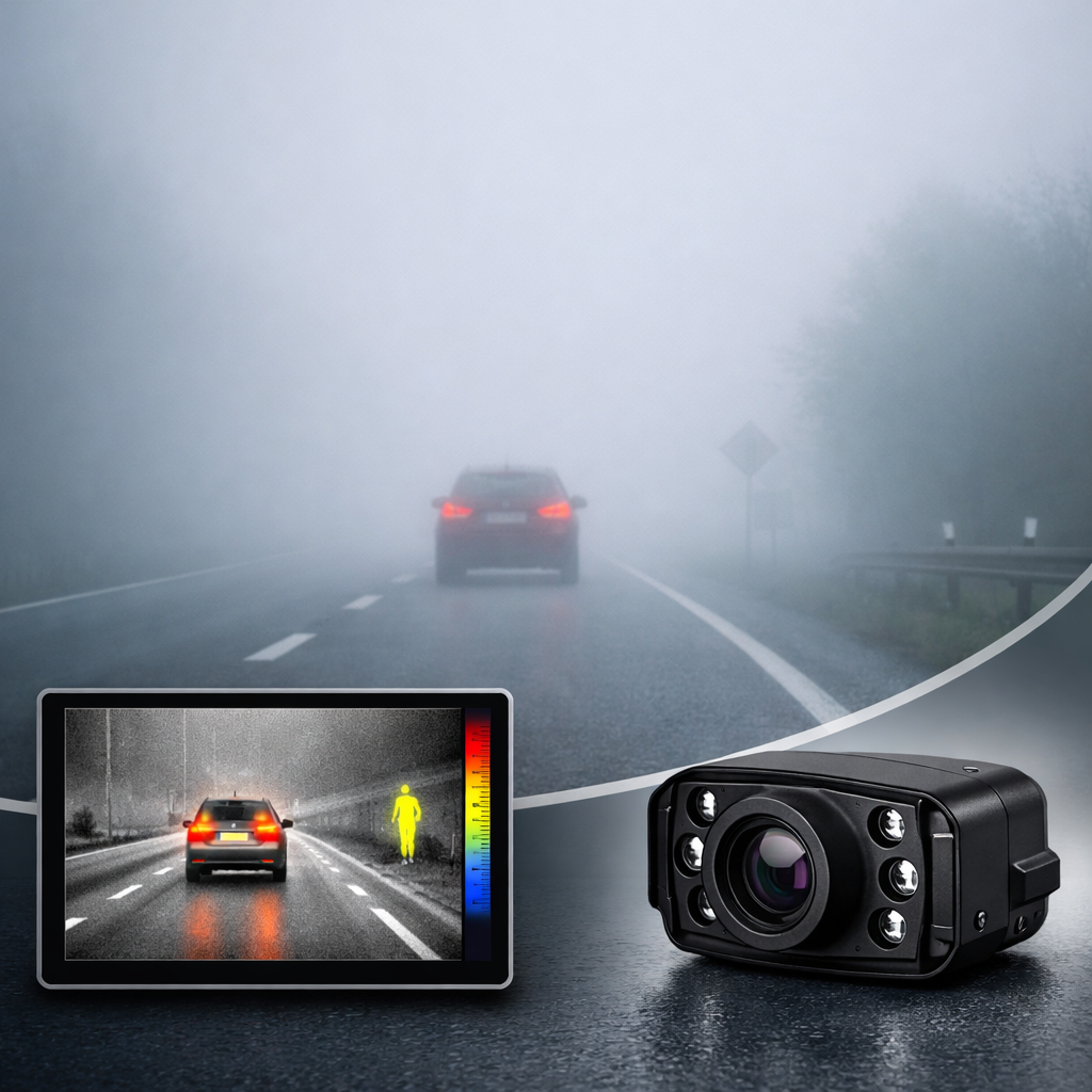 Illustration of Car Thermal Camera Fog: Must-Have Solution for Safer Driving
