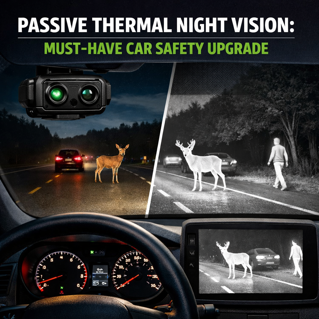 Illustration of Passive Thermal Night Vision: Must-Have Car Safety Upgrade