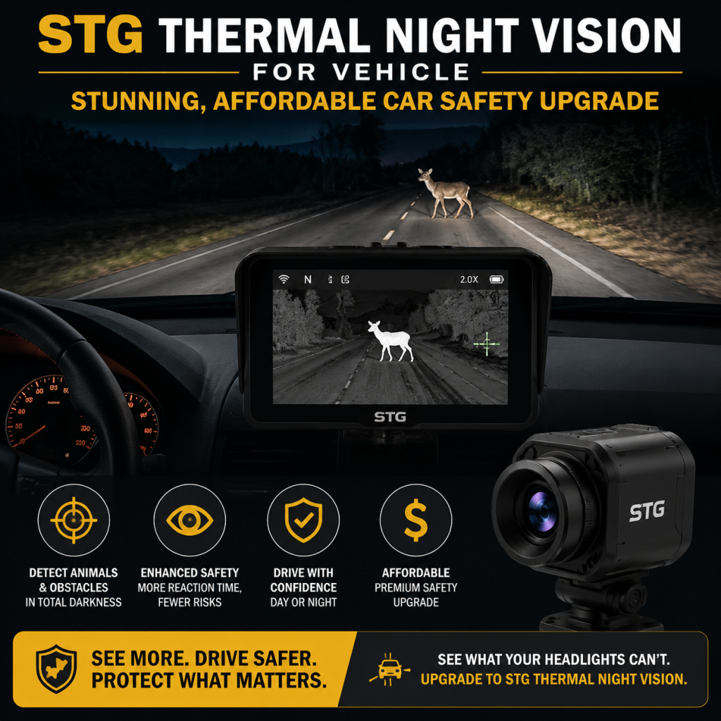 STG thermal night vision for vehicle illustration