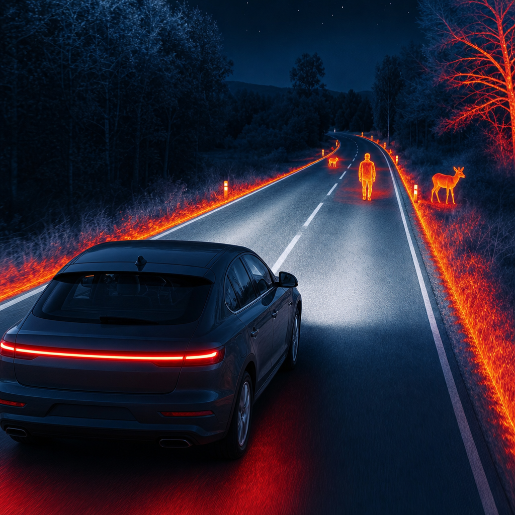 STG thermal night vision for vehicle illustration