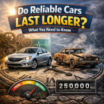 Comparison of reliable and unreliable cars, highlighting longevity and mileage differences