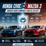 2026 Honda Civic and Mazda 3 safety features comparison with advanced driver assistance systems