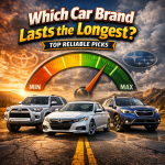 Toyota, Honda, and Subaru cars shown as top reliable brands that last the longest