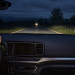Automotive infrared thermal module displaying heat signatures for vehicle night vision
