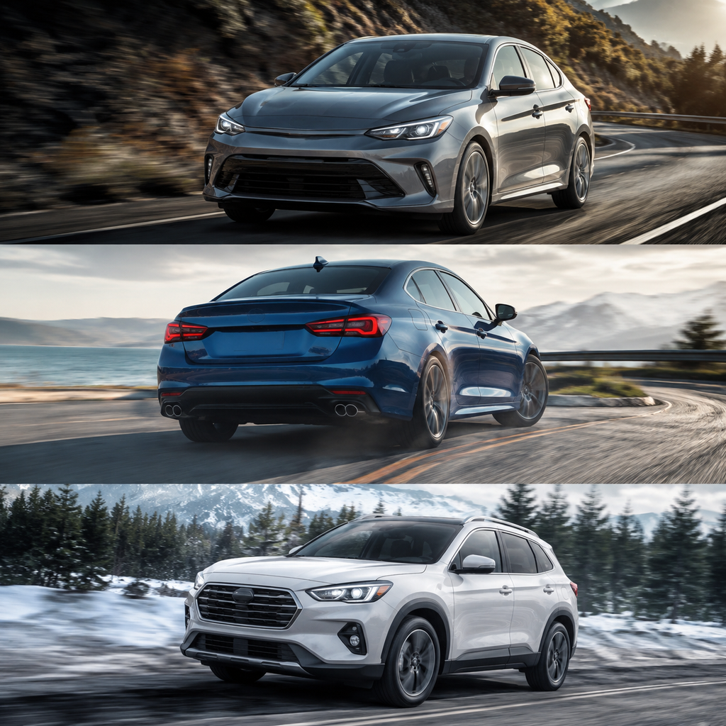 FWD vs RWD vs AWD drivetrain comparison showing which wheels receive engine power
